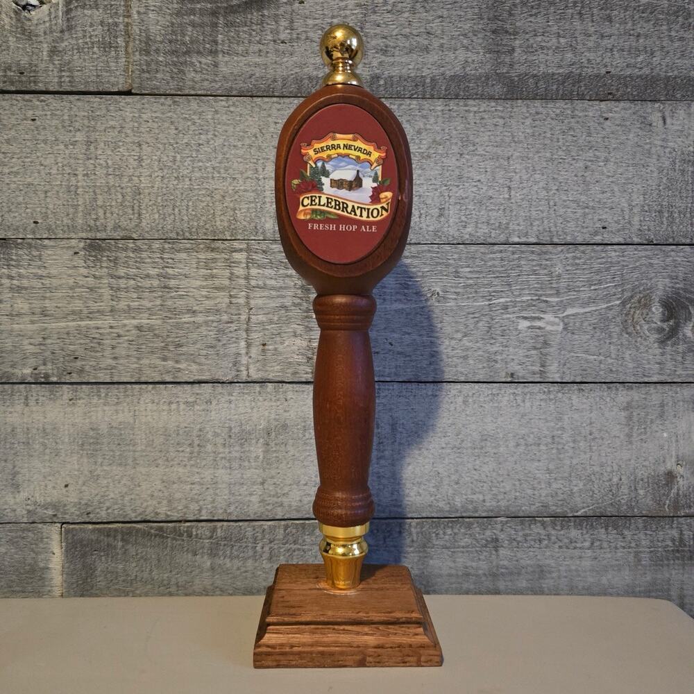 Sierra Nevada Celebration Fresh Hop Ale Beer Tap Handle – Wooden – Rare